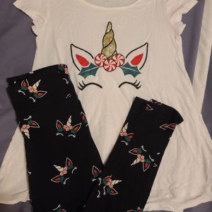 Justice sz 8 christmas outfit